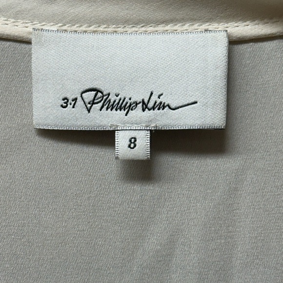 3.1 Phillip Lim Embellished Sheer Silk Top - Size 8 - Picture 9 of 9